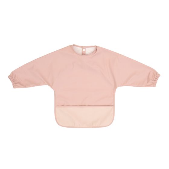Recycled Long Sleeve Bib - Pink - All4Ella