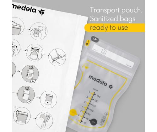 Breast Milk Storage Bags 100 Pack Medela Easy Pour