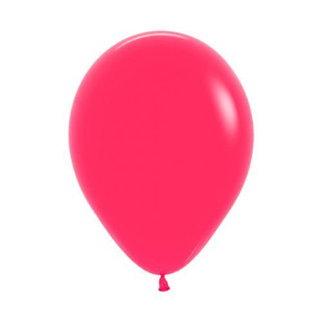 Pack of 50 Sempertex 12cm raspberry latex balloons for vibrant party décor and celebrations.