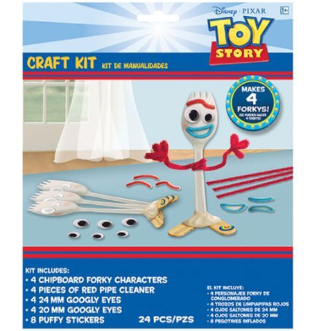 Toy Story 4 Craft Kit for kids, featuring four character creation sets for imaginative play and creative development.