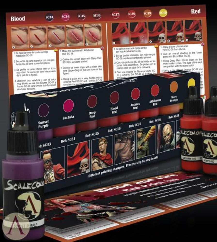 Scale 75 - Scalecolor - Blood and Fire Paint Set