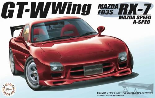 1/24 FD3S RX-7 Mazda Speed A-Spec with GT-W Wing Model Kit Fujimi FUJ 048123