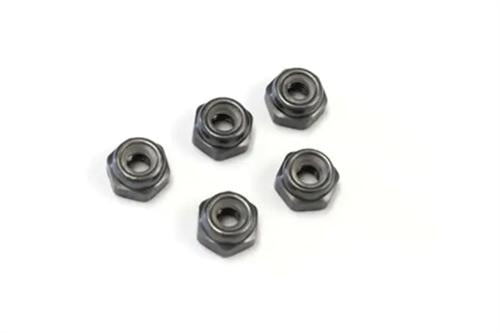 Nut M2.6x3.0 Nylon Aluminum/Gunmetal/5pcs RC Part Kyosho KP 1-N2630NA-GM