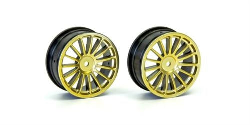 Aluminium Wheel Covers.Gold RC Part Kyosho KP EZW003GL