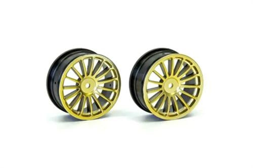 Wheel 15-Spoke/Gold/24mm/2pcs RC Part Kyosho KP VZH003GL