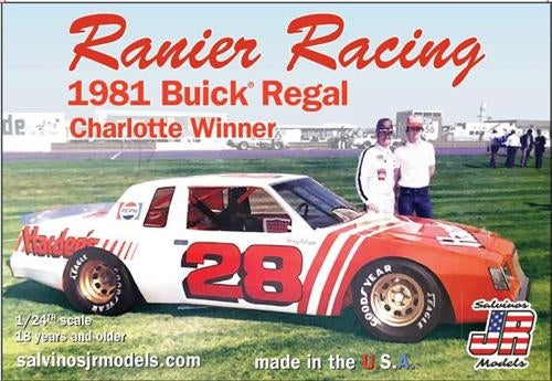 1/24 Ranier Racing 1981 Buick Regal Charlotte Winner Model Kit Salvinos JR