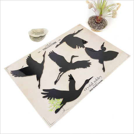 Kiwana Wall Art featuring a dynamic flock of K?tuku birds, crafted from 4mm ACM for indoor or outdoor display.