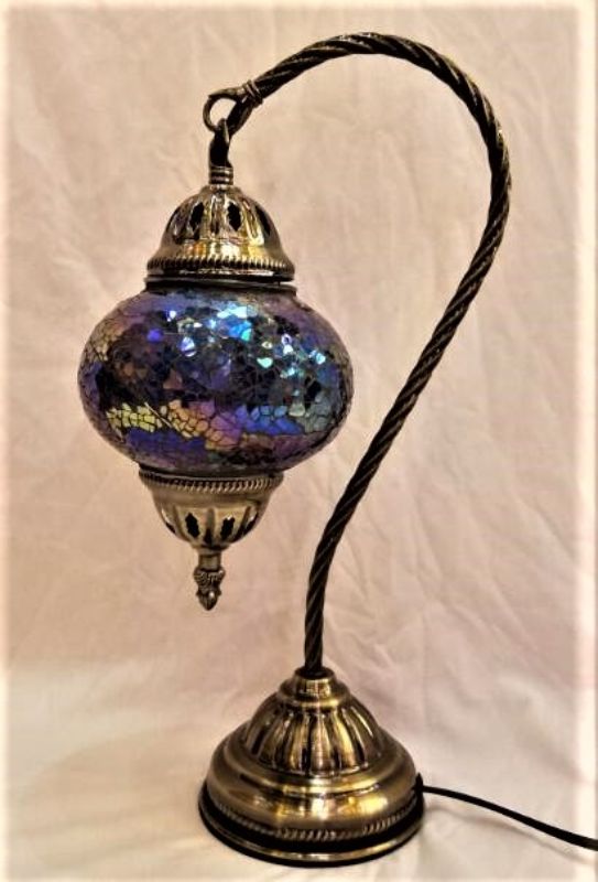 Turkish Mosaic Lamp - Swan Neck (37cm)