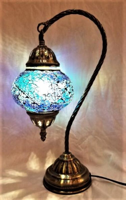 Turkish Mosaic Lamp - Swan Neck (37cm)