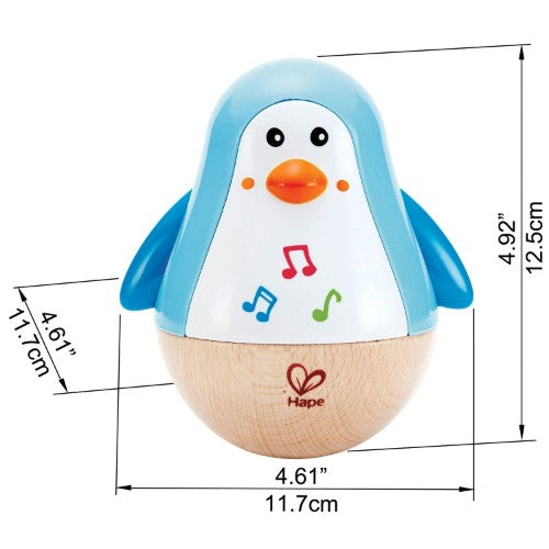 Hape - Penguin Musical Wobbler Toy