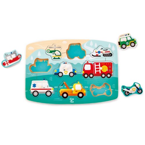 Hape  - Emergency Peg Puzzle - Wooden