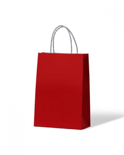 Paper Bag Radiant Red Kraft Junior - (250 Bags) 29 x 20cm