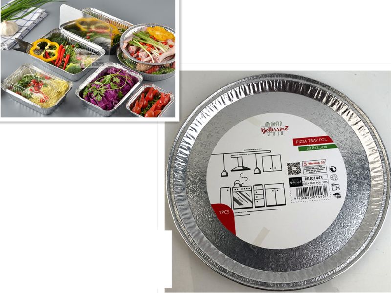 PIZZA TRAY FOIL - 30.8 x 2.3CM (Set of 12)
