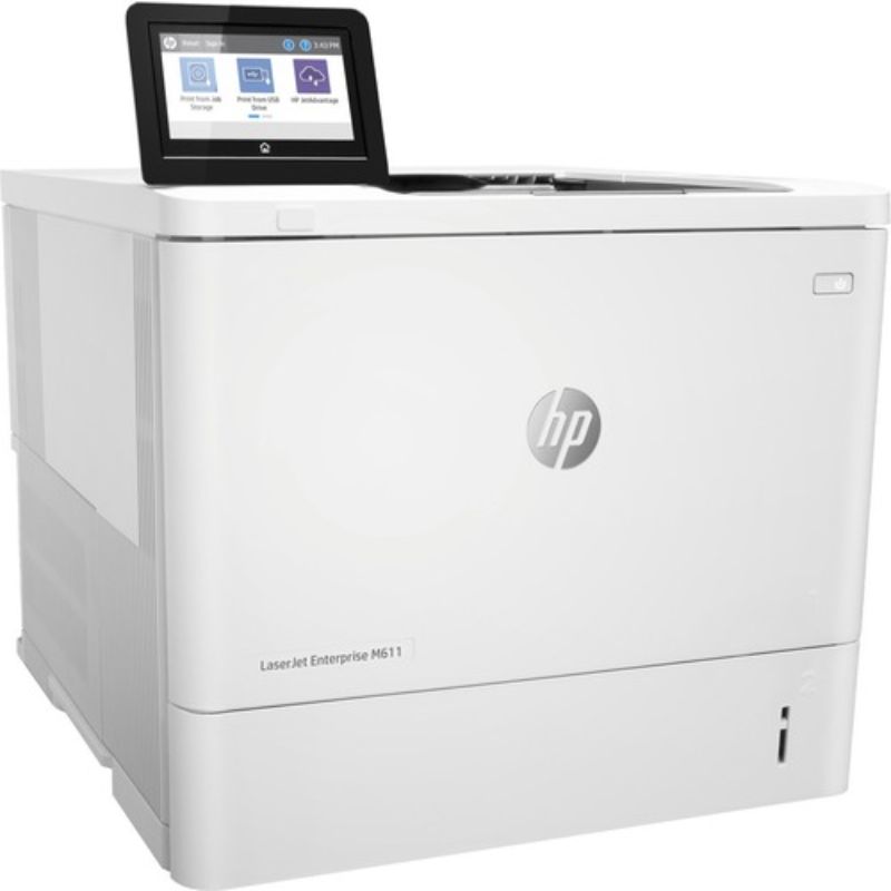 HP LaserJet Enterprise M611dn Monochrome Laser Printer - 61 ppm, 1200 dpi, Duplex, Ethernet