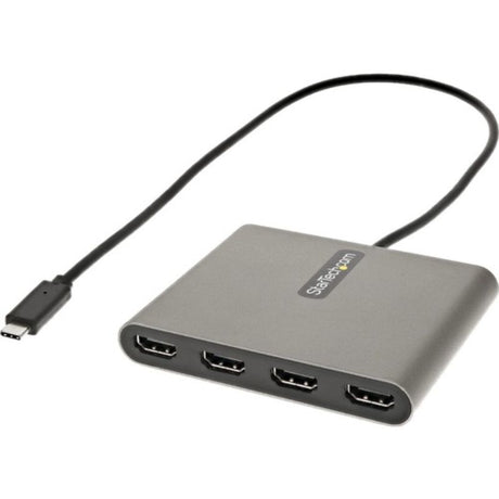 StarTech.com USB-C to HDMI Adapter connects 4 HDMI displays at 1080p for enhanced productivity and multitasking.
