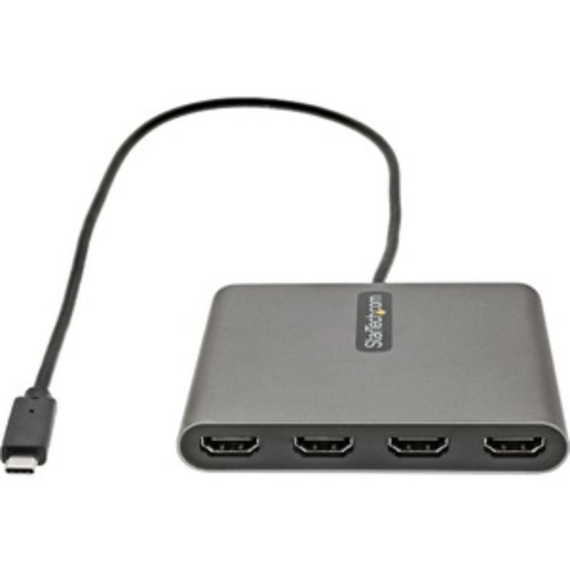 StarTech.com USB-C to HDMI Adapter connects up to 4 displays, offering 1080p resolution and seamless multitasking capabilities.