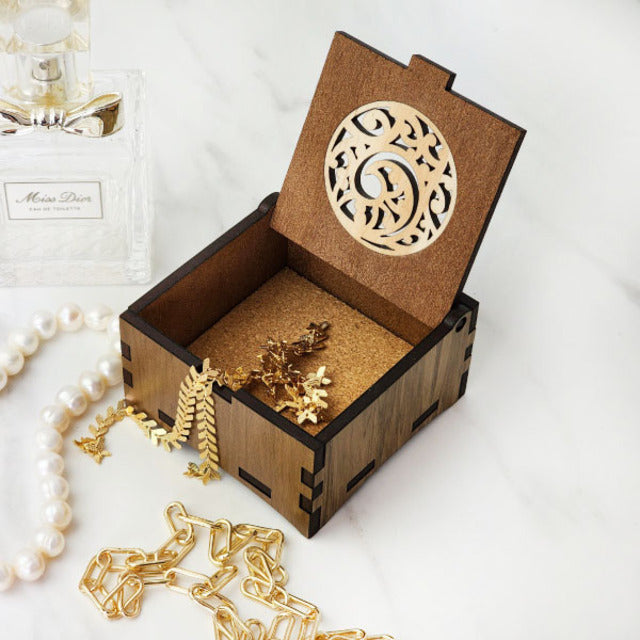 Trinket Box - River Rimu Kowhaiwhai Koru (8cm)