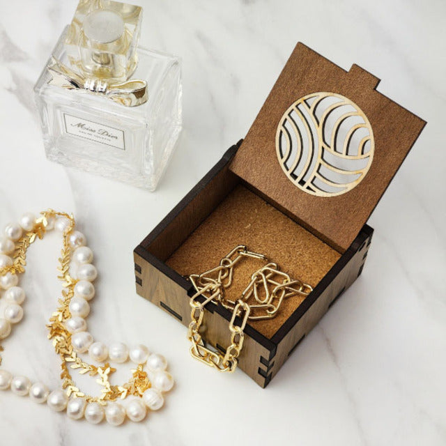 Trinket Box - River Rimu Semi Circle (8cm)