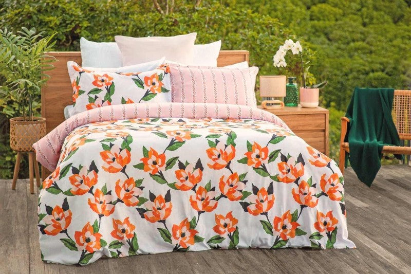 Duvet Cover Set - HIBISCUS (King) - BAKSANA