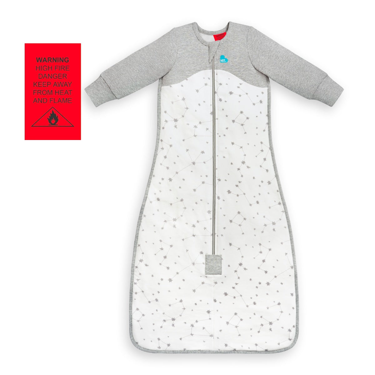 Love to Dream Sleep Bag™ Organic Long Sleeve 1.0 TOG - Stellar White - 18-36m