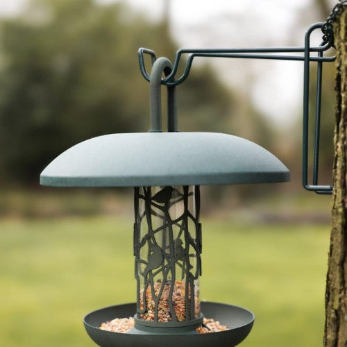 Bird Feeder - Seed Silo w/ Tray Recycled PET 26 x 30cm (Set of 2)