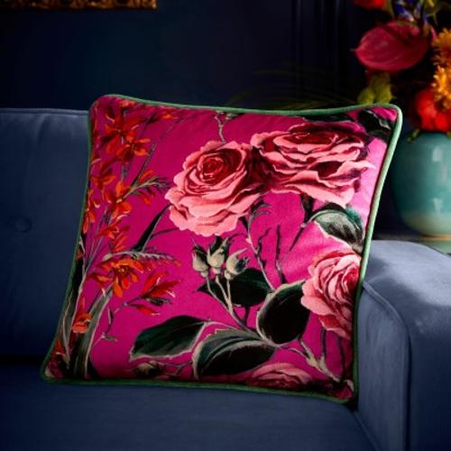 Laurence Llewelyn-Bowen - Cotswold Fantasia Dawn Pink 43x43cm Cushion Cover