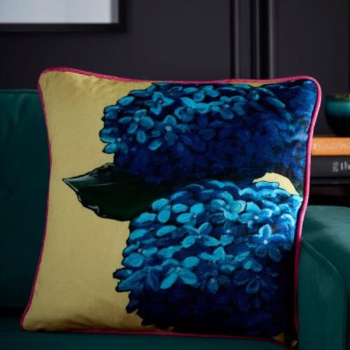 Laurence Llewelyn-Bowen - Hiyah Hydrangea Lime 43x43cm Cushion Cover