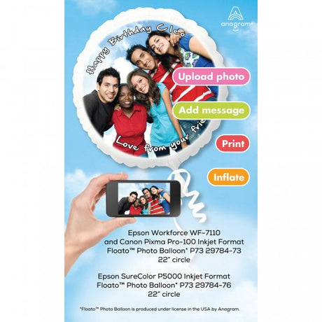 22-inch Floato Balloon designed for Canon Pro 100, perfect for showcasing vibrant prints at events and celebrations.