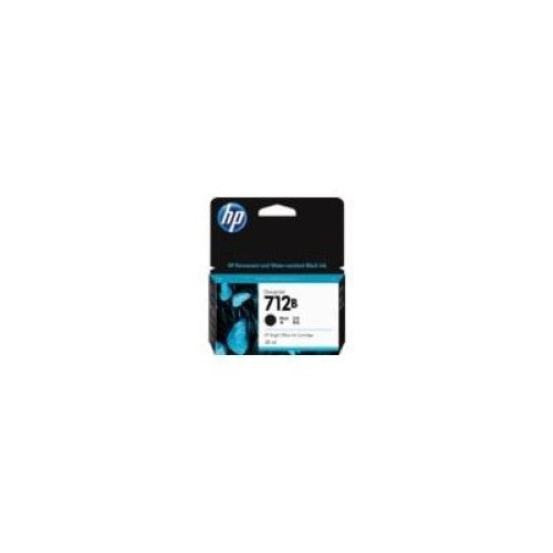 HP 712B 38-ml Black DesignJet Ink Cartridge (3ED28A)