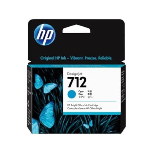 HP 712 29-ml Cyan DesignJet Ink Cartridge (3ED67A)