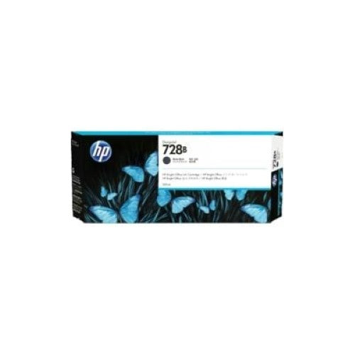 HP 728B 300ml Matte Black Ink Cartridge (3WX30A)