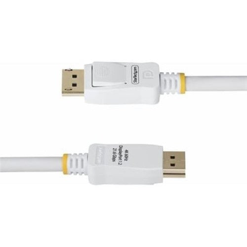 StarTech.com 1.8m White VESA Certified DP 1.2 Cable (DP12-CABLE-6FTW)