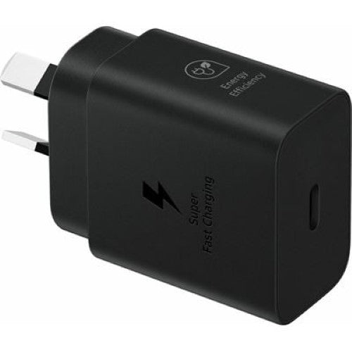 Samsung AC POWER ADAPTOR - 25W, USB-C, NO CABLE (BLACK) (EP-T2510NBEGAU)