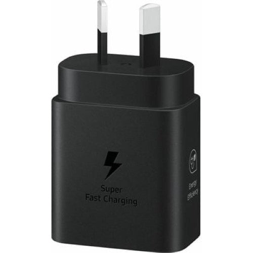 Samsung AC POWER ADAPTOR - 25W, USB-C, NO CABLE (BLACK) (EP-T2510NBEGAU)