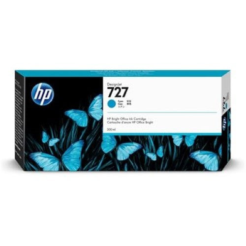 HP 727 300-ml Cyan Ink Cartridge (F9J76A)