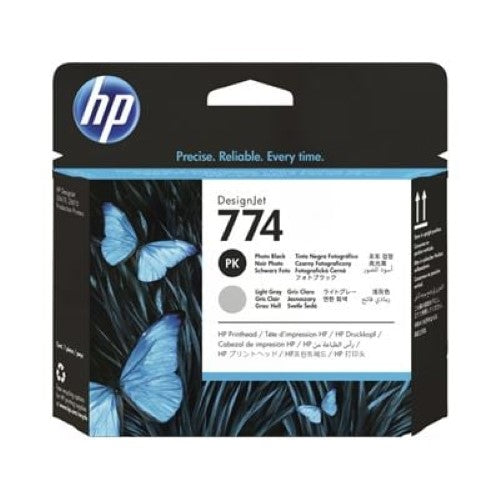 HP 774 Photo Black/Light Gray DesignJet Printhead (P2W00A)