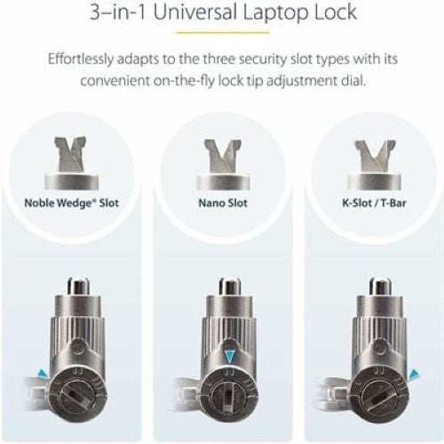 Universal Laptop Lock 6.6ft (2m) Cable