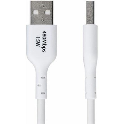 2m USB-A to USB-C Charging Cable White