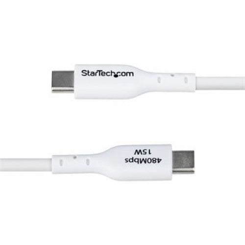 2m USB-A to USB-C Charging Cable White