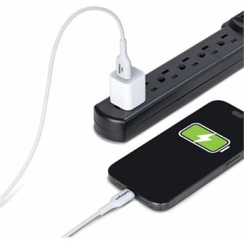 2m USB-A to USB-C Charging Cable White