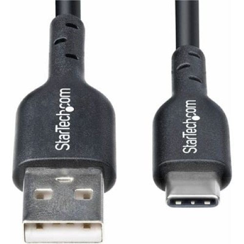 2m USB-A to USB-C Charging Cable Black
