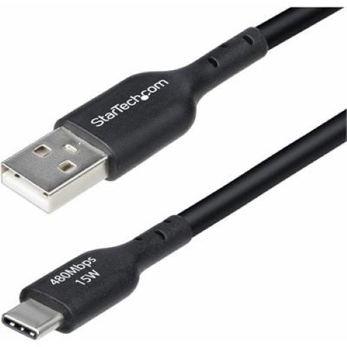 4m USB-A to USB-C Charging Cable Black