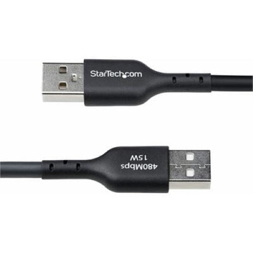 4m USB-A to USB-C Charging Cable Black
