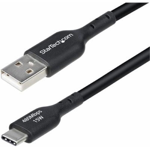 4m USB-A to USB-C Charging Cable Black