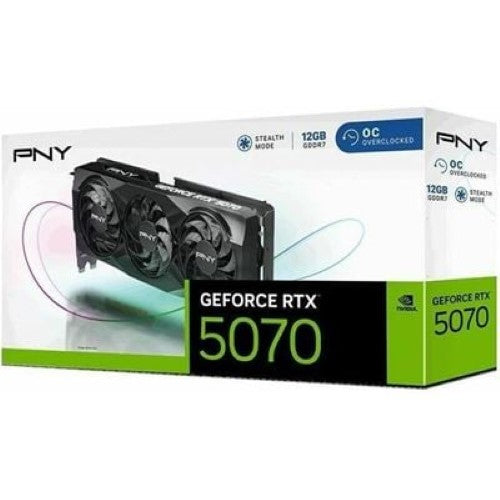 PNY GeForce RTX 5070 16GB Overclocked Triple Fan (VCG507012TFXPB1-O)