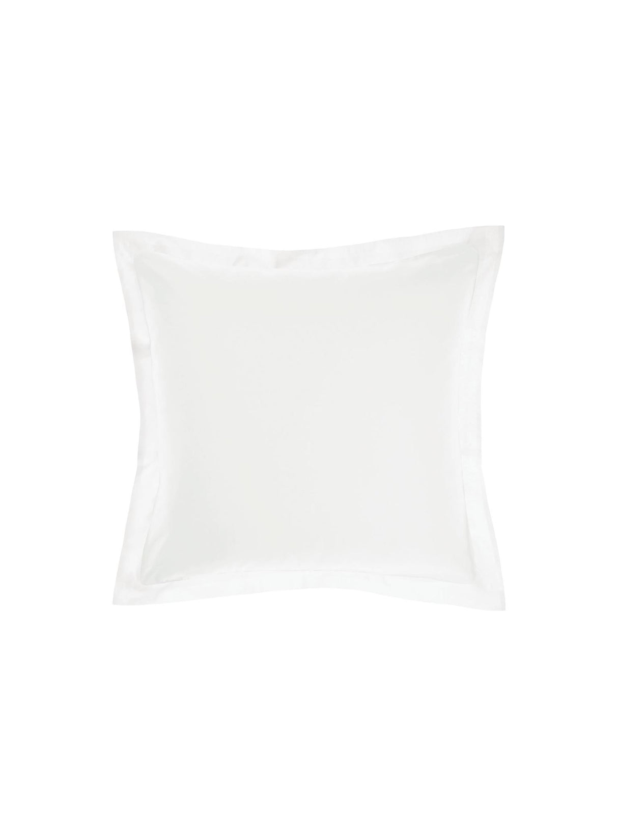 European - 500T Bamboo Cotton Blend European Pillowcase -  Savona - White -