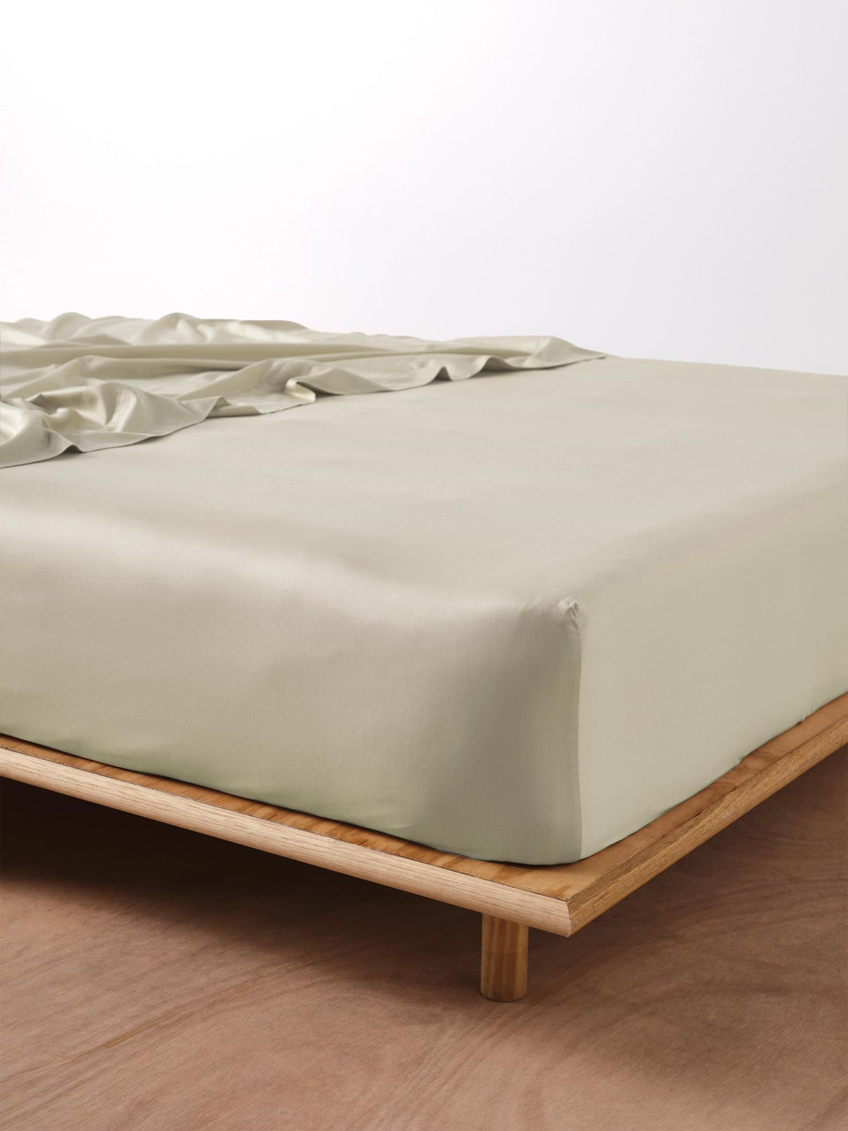 California King - 500T Bamboo Cotton Blend Fitted Sheet by Savona - Natural