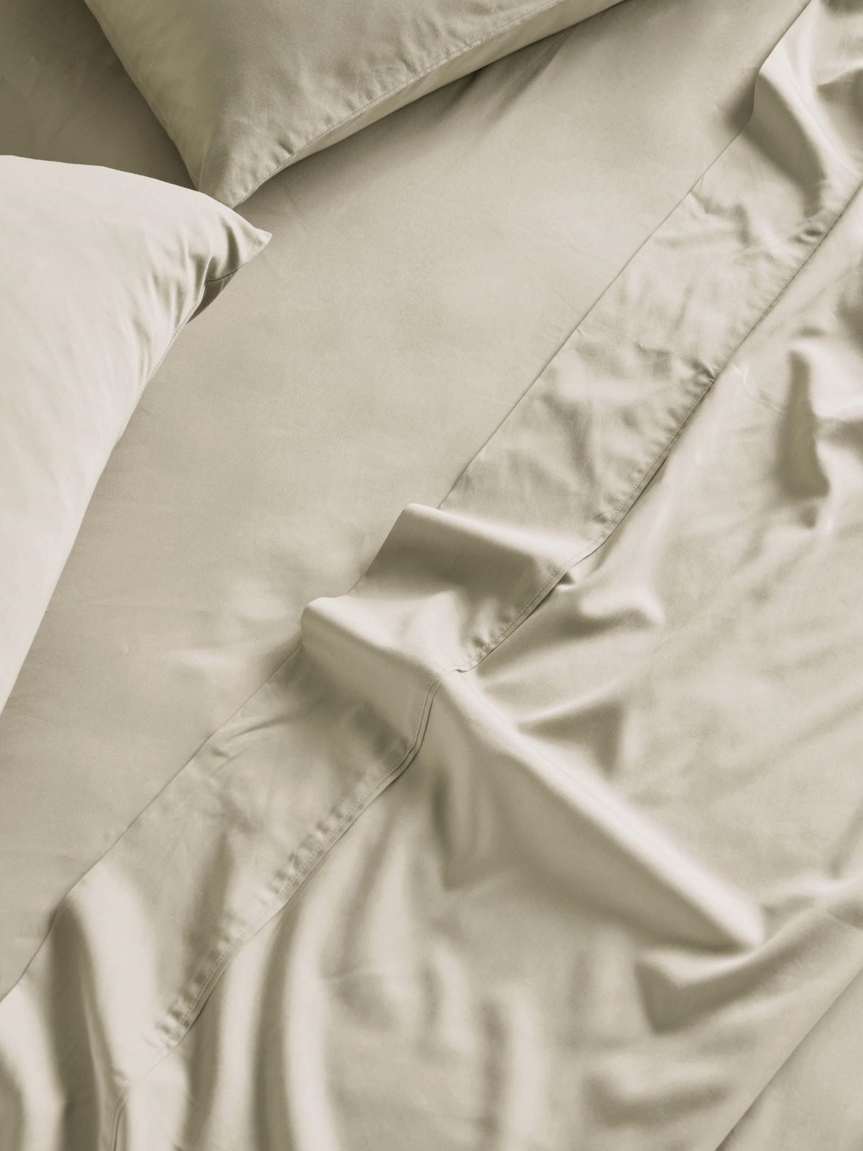 King Single - 500T Bamboo Cotton Blend Fitted Sheet by Savona - Natural