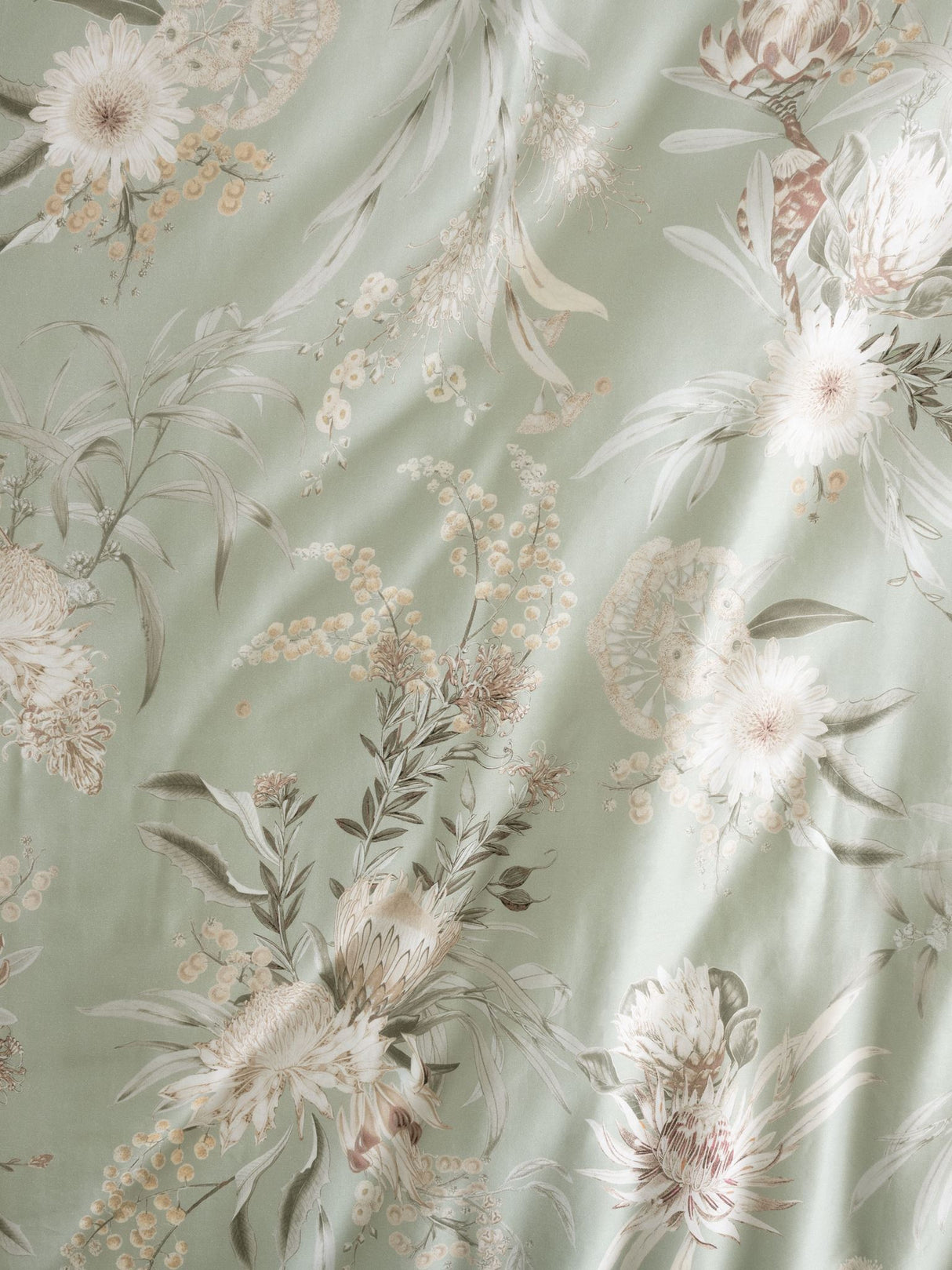 Nella Duvet Cover Set by Savona - King - Sage