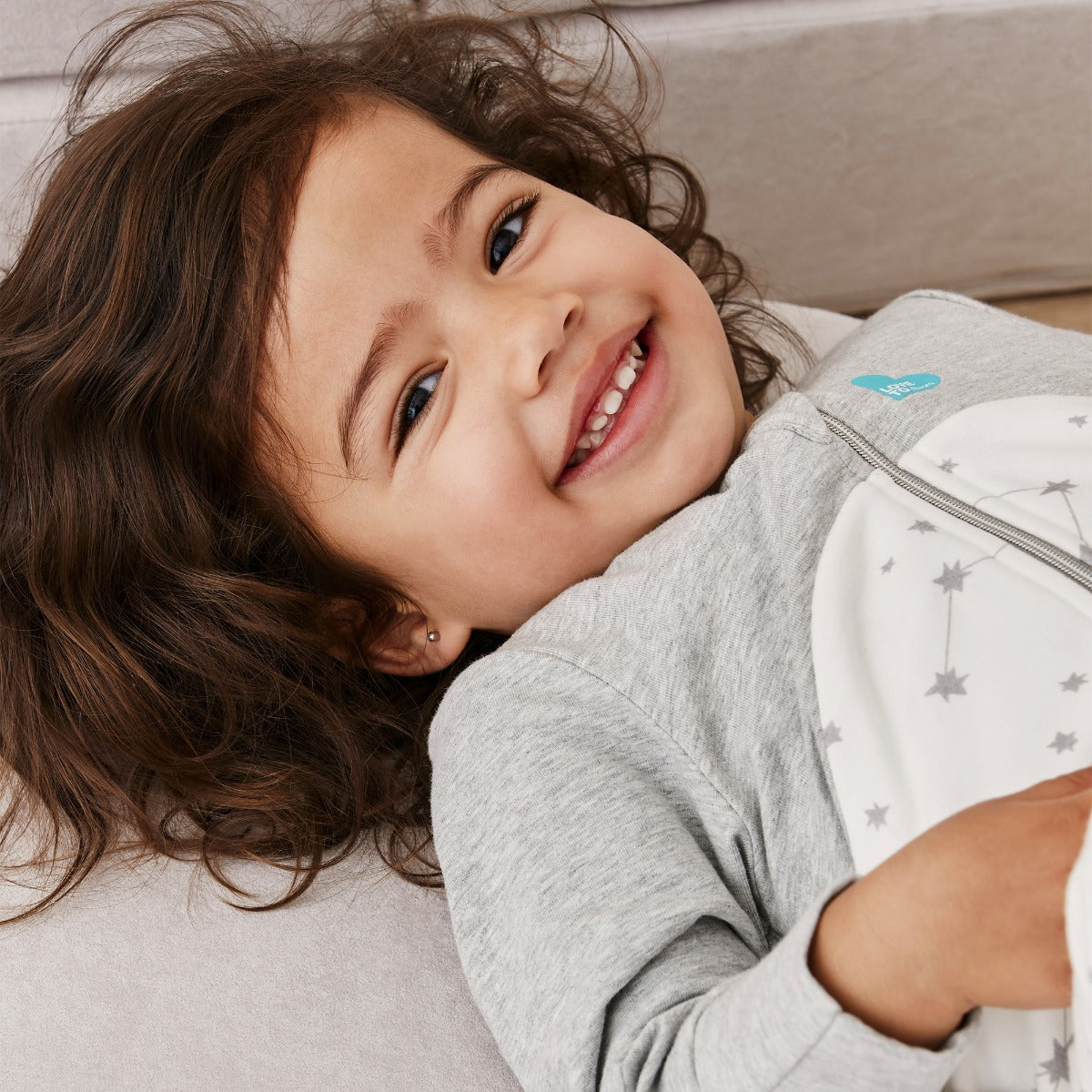 Love to Dream Sleep Bag™ Organic Long Sleeve 1.0 TOG - Stellar White - 6-18m